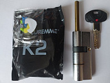 Цилиндр с перекодировкой Securemme K2 80 мм (30S/50) NI под шток  (1+5 кл)