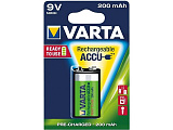 Аккумулятор Крона Varta, 9V-1BL, Rechargeable, 200mAh, R2U, предзаряженные, (1/10/50)