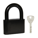 Замок навесной PL-WEATHER-1570 Black 4 fin key
