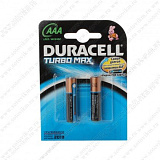 Батарейка AAA Duracell LR03-2BL Turbo, 1.5В, (2/20/60)