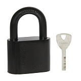 Замок навесной PL-WEATHER-1550 Black 4 fin key