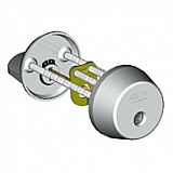 Скандинавский бронецилиндр ключ/поворотка CY013D мат.хром