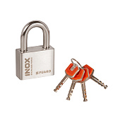 Замок навесной PL-INOX FORCE IF-60 4 key (дисковый ключ)