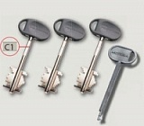 Набор ключей 91.198/C1 для перекодируемых замков с торца двери Nucleo Replay